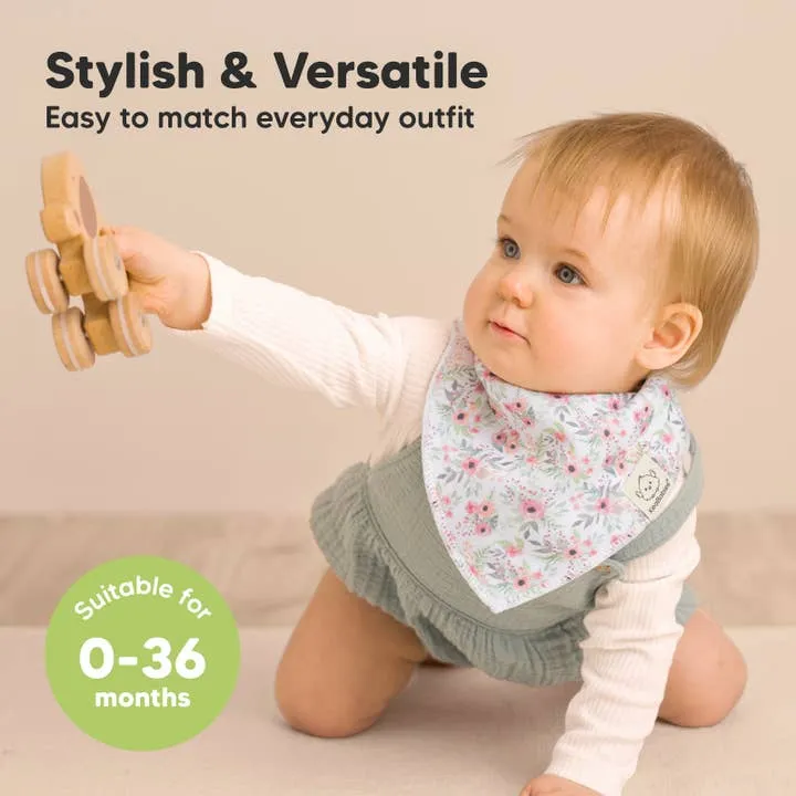 Organic Cotton Bandana Bibs - Flourish