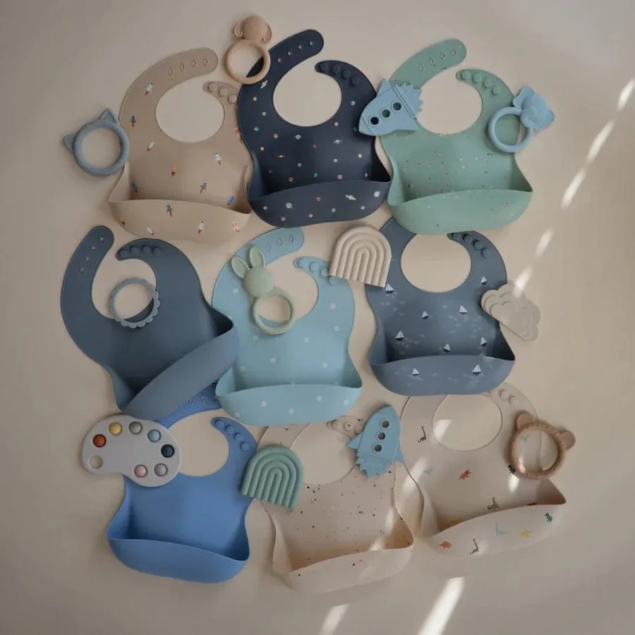 Silicone Baby Bib (Dinosaurs)
